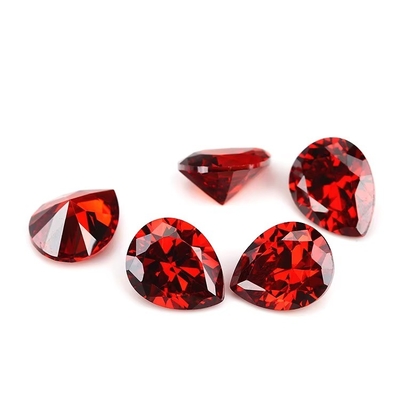 빈티지 모이사나이트 약혼 반지 느슨 보석 다양한 색상 진주 모양 6x4mm 합성 큐브 지르코니아