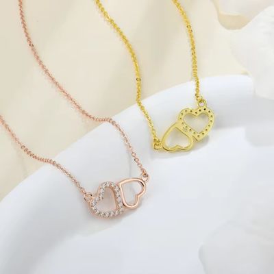 YASVITTI 발렌타인 데이 선물 럭셔리 목걸이 925 스터링 실버 패션 클래식 여성 심장 목걸이 보석