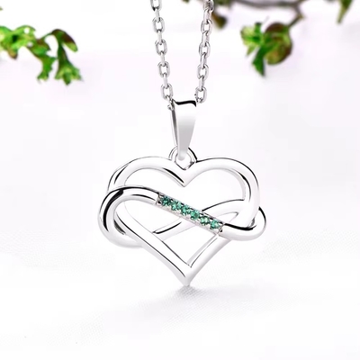 YASVITTI ODM OEM 925 스터링 실버 반짝이는 심장 목걸이 5A 지르코니아 로디움 접착 된 홀 홀 목걸이 Pendant 보석