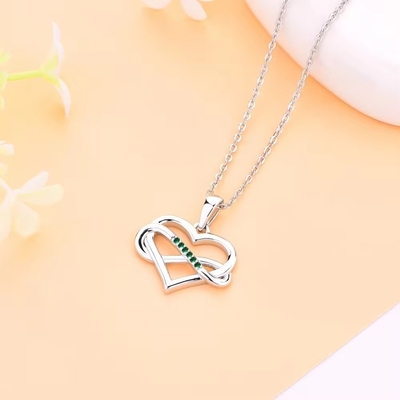 YASVITTI ODM OEM 925 스터링 실버 반짝이는 심장 목걸이 5A 지르코니아 로디움 접착 된 홀 홀 목걸이 Pendant 보석
