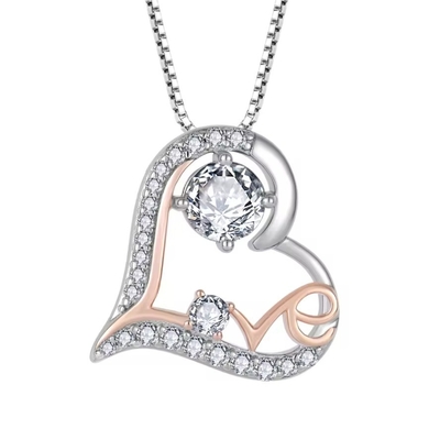 YASVITTI I Love You Heart Pendant 목걸이 생일 발렌타인 데이 어머니 날 크리스마스 엄마 선물 여성 보석