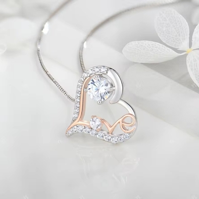 YASVITTI I Love You Heart Pendant 목걸이 생일 발렌타인 데이 어머니 날 크리스마스 엄마 선물 여성 보석