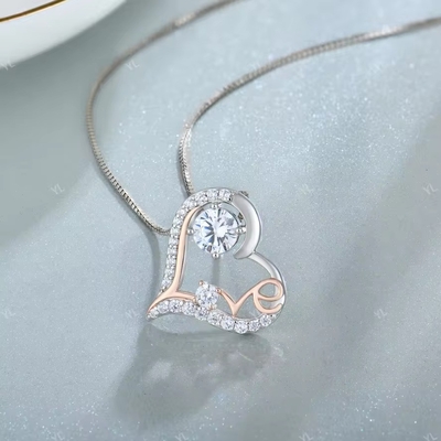 YASVITTI I Love You Heart Pendant 목걸이 생일 발렌타인 데이 어머니 날 크리스마스 엄마 선물 여성 보석