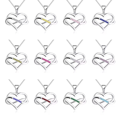 YASVITTI ODM OEM 925 스터링 실버 반짝이는 심장 목걸이 5A 지르코니아 로디움 접착 된 홀 홀 목걸이 Pendant 보석