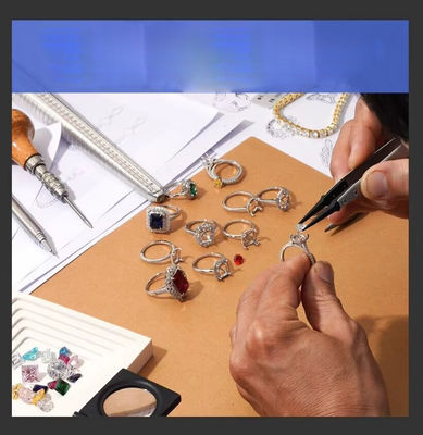 3 캐럿 소 크기의 에메랄드 절단 Vvs 연구소에서 자란 다이아몬드 Melee 보석용 모이산타이트