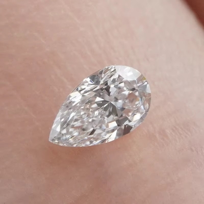 실험실에서 자란 다이아몬드 보석 계란 팔찌 귀걸이,  Pear Cut Moissanite 느슨한 돌
