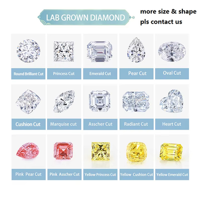 실험실에서 자란 다이아몬드 보석 계란 팔찌 귀걸이,  Pear Cut Moissanite 느슨한 돌