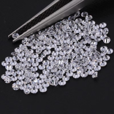 약혼 반지 흰색 느슨한 모이사나이트 다이아몬드 0.9mm - 3mm Melee 사이즈