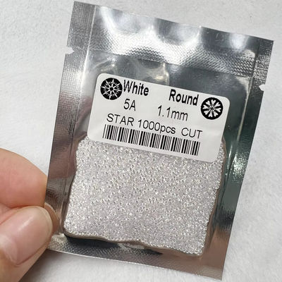 5A 품질 1000pcs/Bag 1mm - 3.0mm 돌 보석 흰 큐브 지르코니아 보석