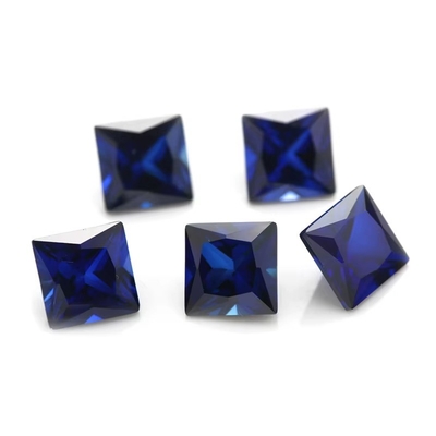 보석 합성 34# 사파이어 사각형 1.5x1.5mm-10x10mm 코룬덤 반지용 보석 vvs 모이산타 사용자 지정 현상