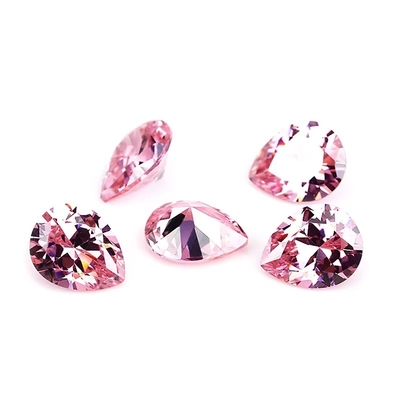 샴페인색 지르콘 느슨 보석 진주 모양 10x8mm 합성 큐브 지르코니아 모이사나이트