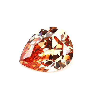 샴페인색 지르콘 느슨 보석 진주 모양 10x8mm 합성 큐브 지르코니아 모이사나이트
