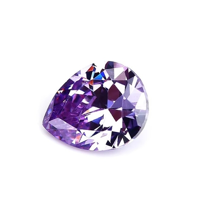 샴페인색 지르콘 느슨 보석 진주 모양 10x8mm 합성 큐브 지르코니아 모이사나이트