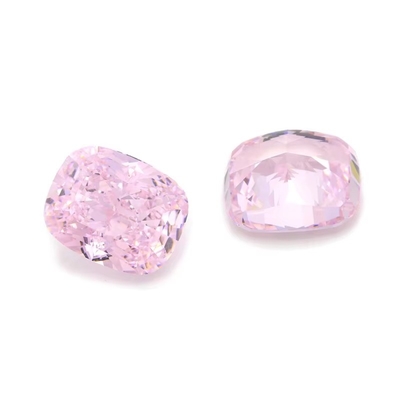 4k 얼음 절단 Cz 돌 분홍색 쿠션 모양 7x6mm 10x8mm 느슨 보석 합성 큐브 지르코니아