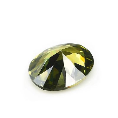 모이사나이트 귀걸이 보석 핑크 페리도트 그라넷 노란색 cz 돌 타원형 12x10mm 합성 구직 지르코니아