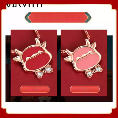 19.5cm 2.9 그램 스털링 실버 쥬얼리 팔찌 하트 CZ 레드 스트링 팔찌 ODM