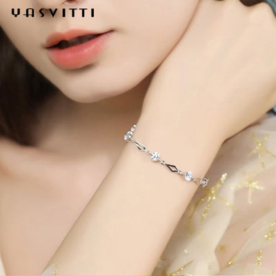 19.5cm 5그램 실버 슬라이더 팔찌 러브 하트 팔찌 골드 ODM