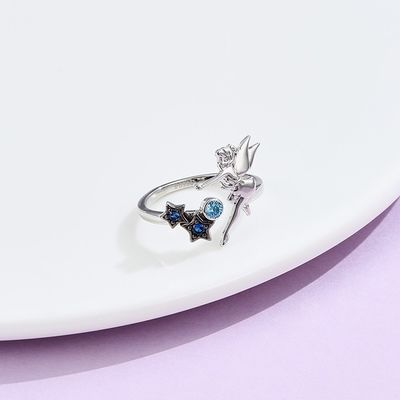 0.08oz 21.1mm 스털링 실버 엔젤 링 Nicke Free 오픈 실버 링 SGS 대한민국
