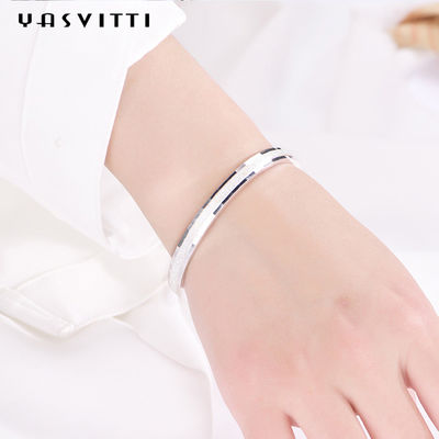 0.08oz 2in 솔리드 실버 매력 팔찌 S925 OEM 여성용 조절 가능한 팔찌