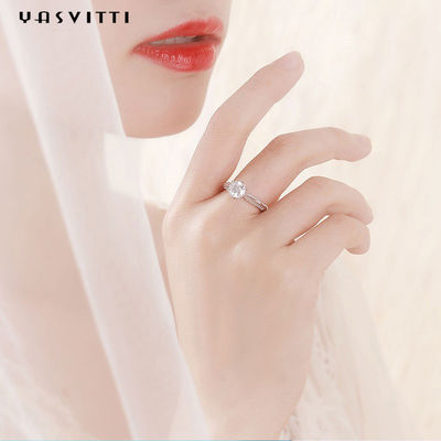 22.1mm 2.52g 다이아몬드 결혼 반지 축제 Moissanite 여자 다이아몬드 밴드 반지