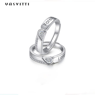 저자극성 지르콘 다이아몬드 반지 0.21cm 1.9g 커플 결혼반지