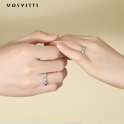 저자극성 지르콘 다이아몬드 반지 0.21cm 1.9g 커플 결혼반지