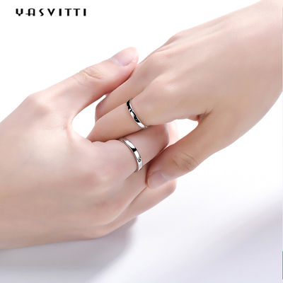 2gram 0.07oz Sun and Moon Rings 3A 지르콘 심플 스털링 실버 링
