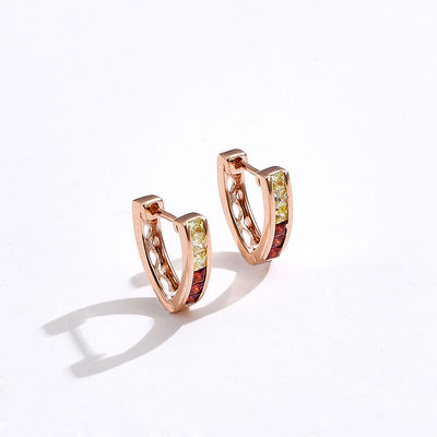 1.35cm 후프 스털링 실버 쥬얼리 귀걸이