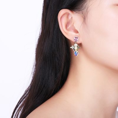 다이아몬드 선물 스털링 실버 쥬얼리 귀걸이