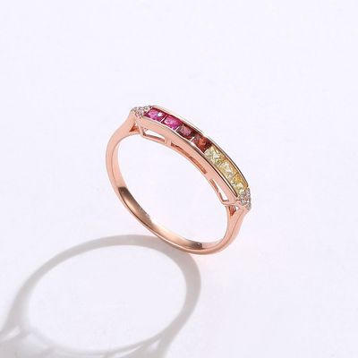 저자 극성 0.14cm 2 그램 스털링 실버 쥬얼리 링 크리스탈 링