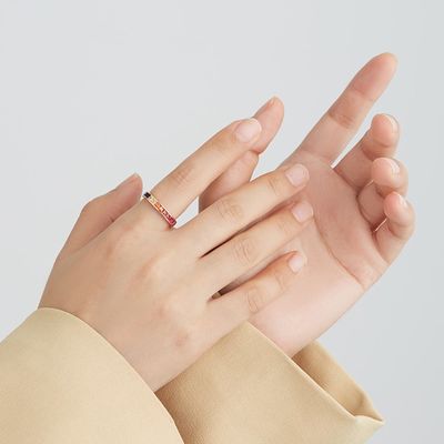 8.3in 0.07oz 스털링 실버 크리스탈 링 14k 큐빅 지르코니아 약혼 반지 ODM